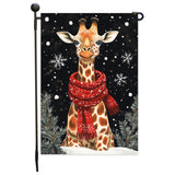 Christmas Bunny Garden Flag 12 x 18 Inch Single Side or Double Sided, Winter Rabbit Outdoor Yard Flag for Christmas Decorations for Home Holiday Yard Porch Lawn Party Rabbit Gifts