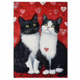 Whimsical Oil Painting of Nurse Texudo Cat Mother and Kittens in Medical Uniforms on Throne for Cat Lovers and Pet Art Collectors on Ready to Hang 1.5" Thick Canvas Wrap, Floating Framed Canvas, Flat Rolled Canvas