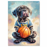 Cane Corso Basketball Wall Art Print Sports Room Decor for Game Room Boys or Home Gym Gift for Dog Dads Birthday Ready to Hang Canvas or Framed Artwork