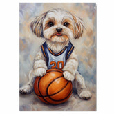 Malti Tzu Dog Wall Art Print 1.5 Inch Thick Canvas Home Decor for Living Room or Bedroom Gift for Dog Moms and Pet Lovers