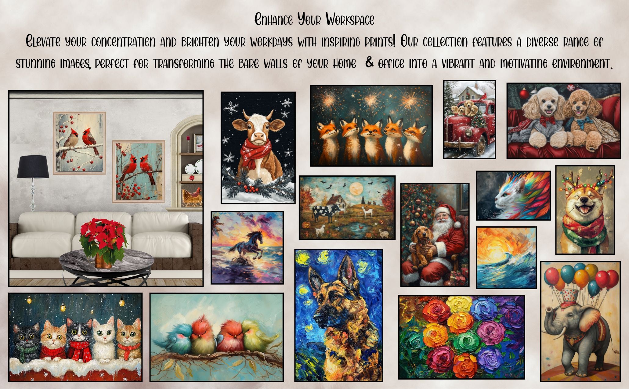 Easter Bliss: Cane Corso Showcasing a Festive Spring Look on Premium Canvas Wrap, Framed Print, or Rolled Artwork