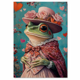 Majestic Elegance: Whimsical Highland Cattle in a Victorian-Era European Suit and Hat Heartfelt Timeless Artwork on Ready to Hang 1.5" Thick Canvas Wrap, Floating Framed Canvas, Flat Rolled Canvas