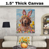 Chesapeake Bay Retriever Dressed for a Springtime Celebration on Canvas or Print